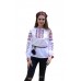 Embroidered blouse "Roses&Geometry"